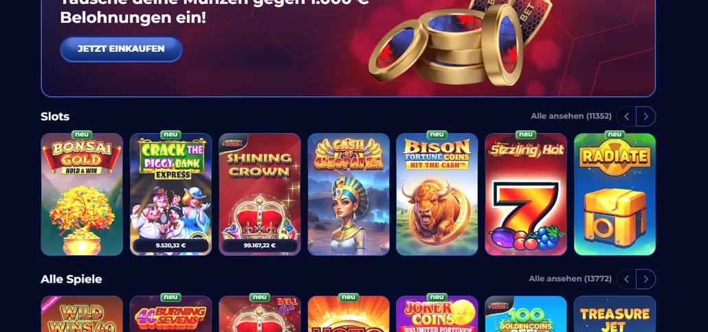 Gewinnen Sie heiße Jackpots